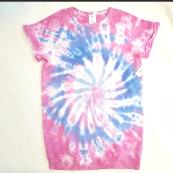 GAP Kids Tie-dye sweater dress BNWT - Picture 1 of 3